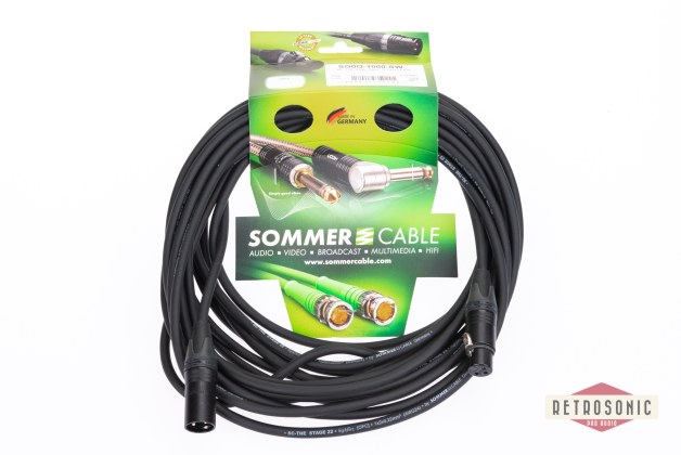 Sommer Microphone Cable Stage 22 Highflex, 2 0,22 mm2 | XLR / XLR, NEUTRIK 10,00m | black